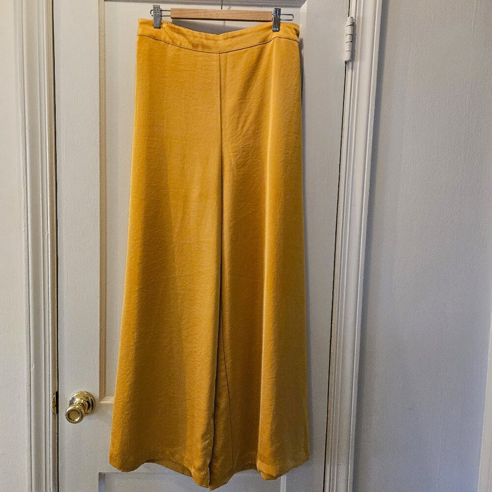 House of Harlow 1960 Wide Leg Silky Satin Party/Lounge Pants